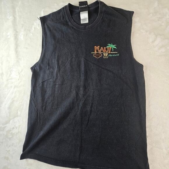 Harley-Davidson Maui Sleeveless Shirt Large Men’s 2003 Biker Motorcycle Hawaii - Picture 1 of 9